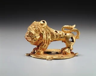 Löwenschwertbeschlag (Gold)